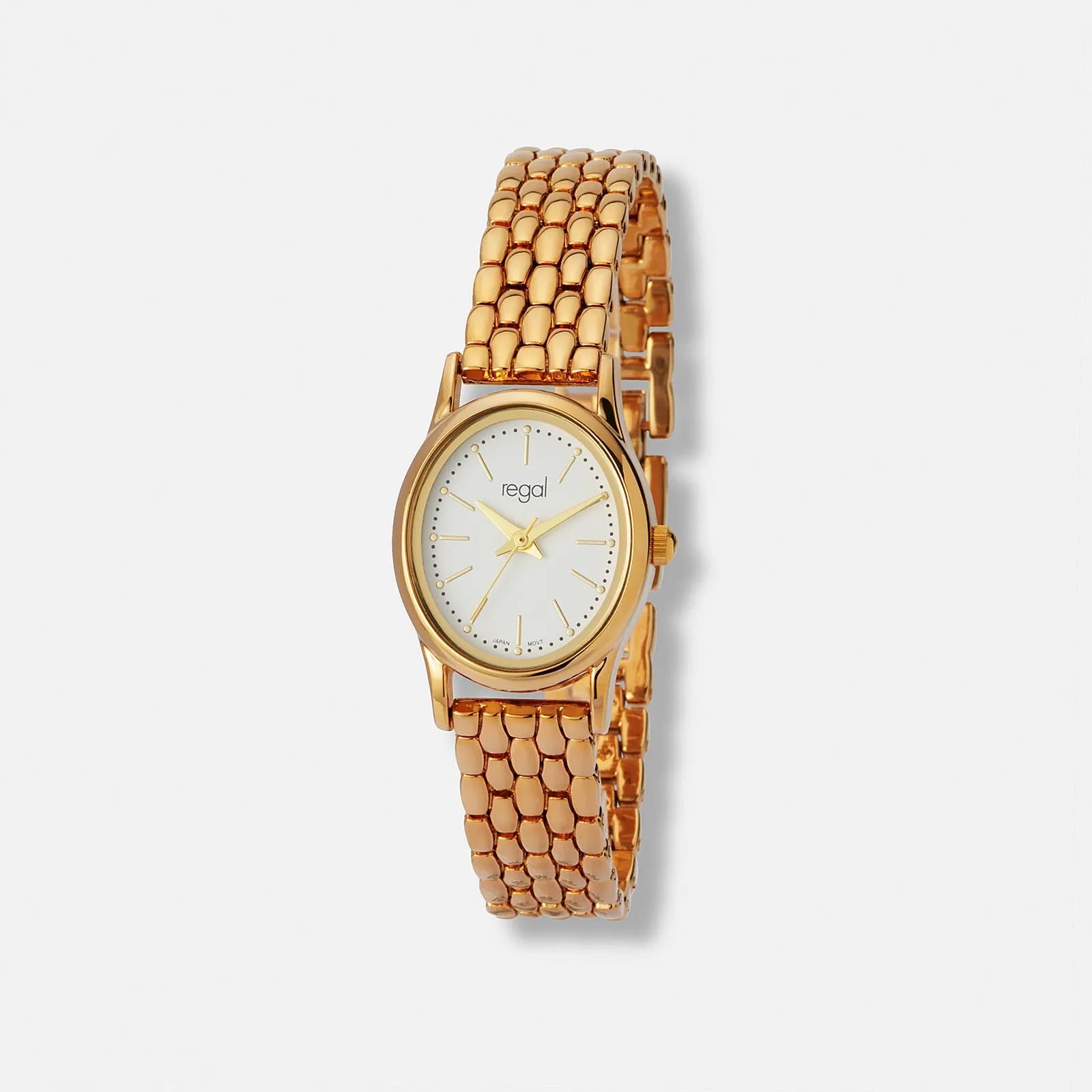 Regal damklocka guld/vit - 22x26 mm 1