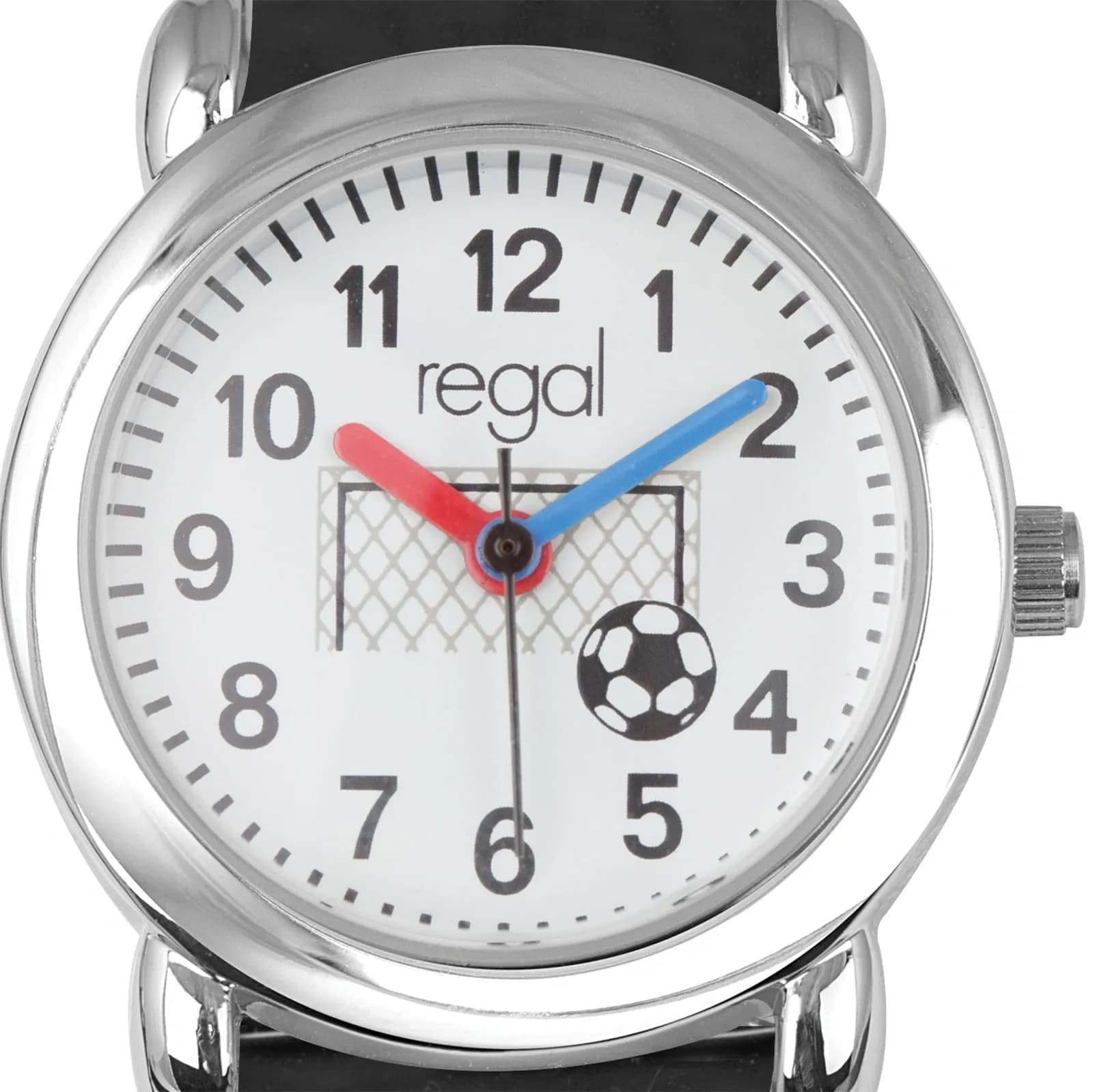 Regal barnklocka figurband - fotboll svart, 29 mm 2