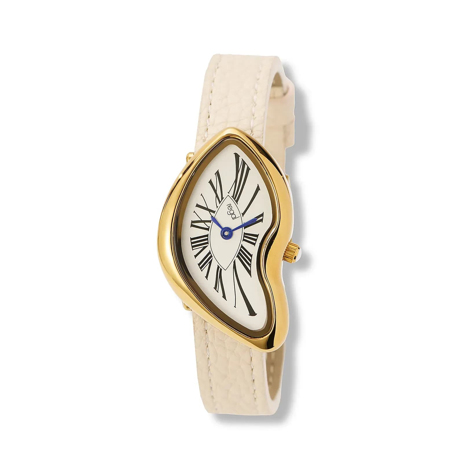 Regal damklocka vit/guld, vitt band - R25118-621