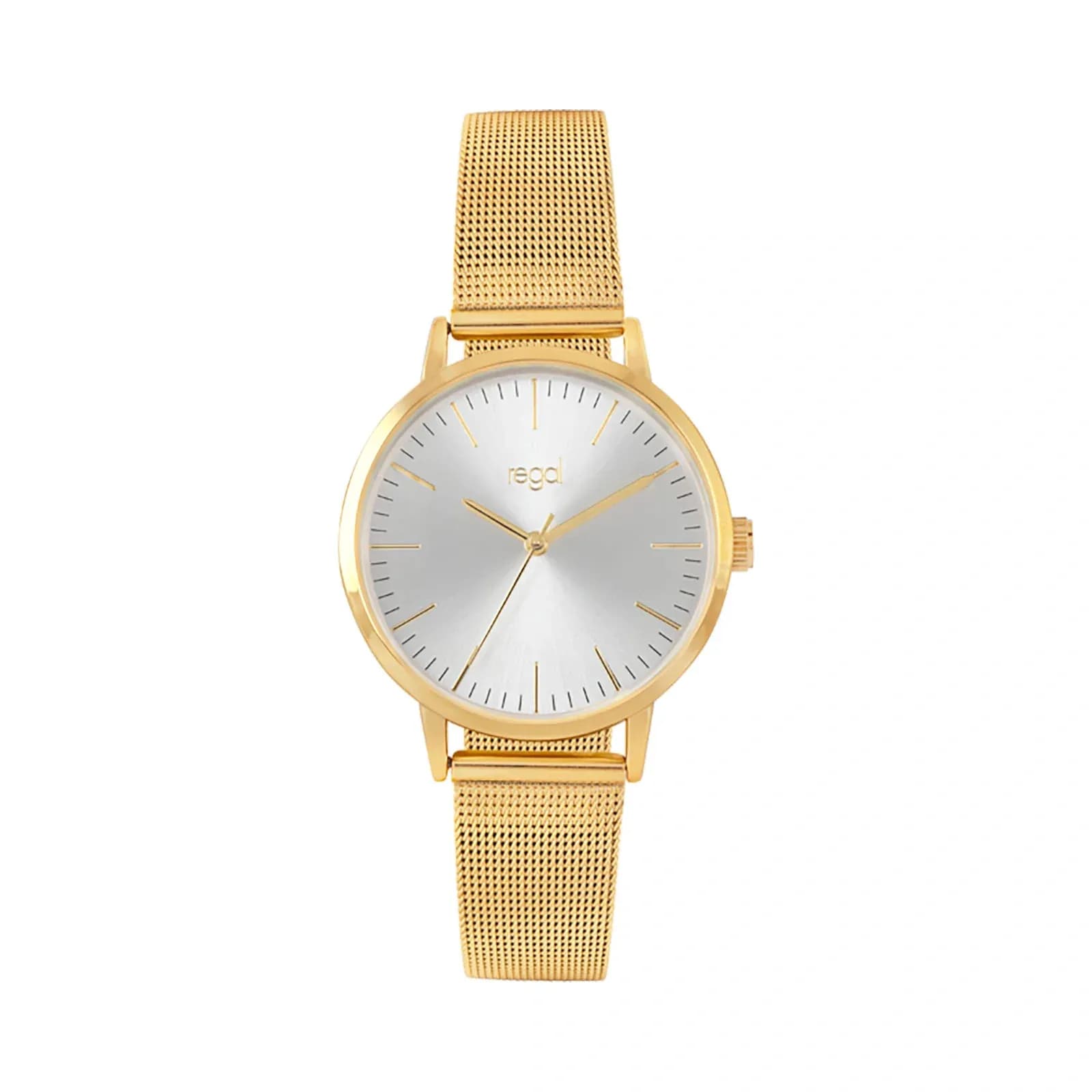 Regal damklocka - meshband, guldton/ljus, 36mm