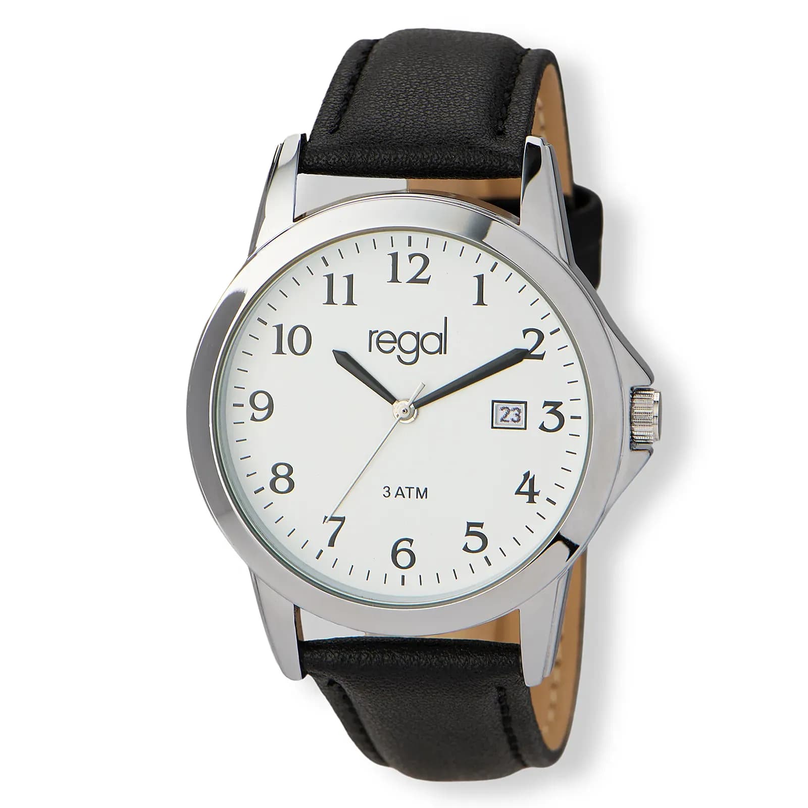 Regal herr vit/silver, svart band - R26991-117