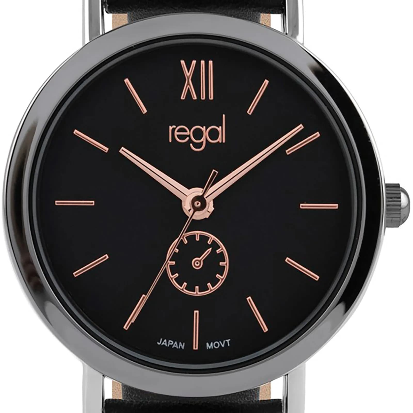 Regal damklocka - svart band, svart, 30mm 2
