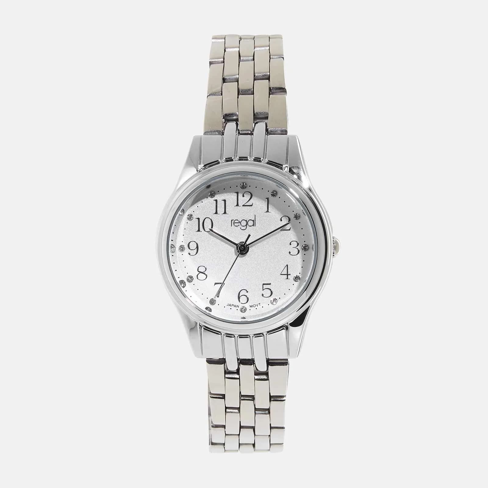 Regal damklocka - silver/vit, 28mm