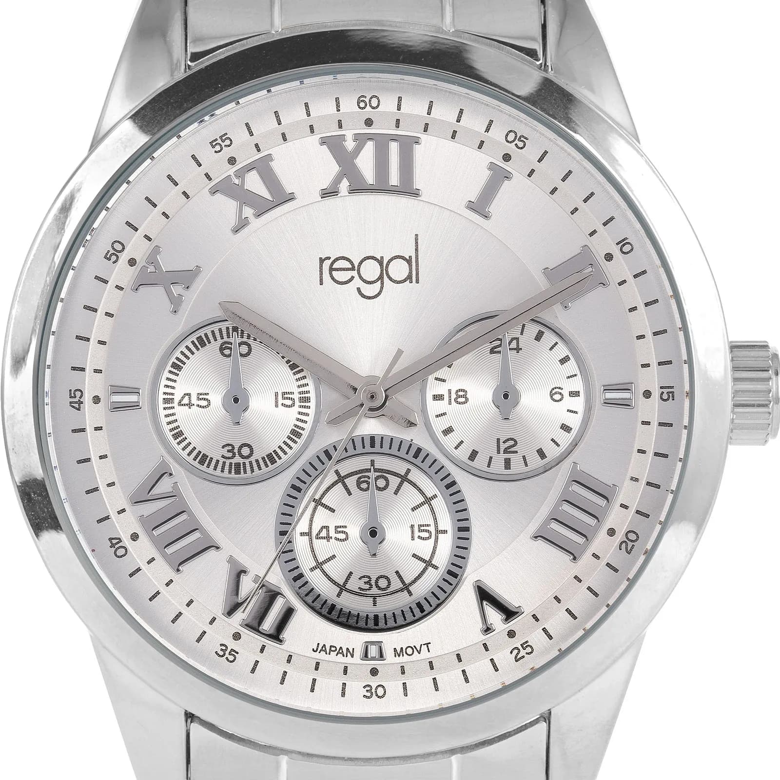 Regal herrklocka - metallband, silverton, 41mm 2