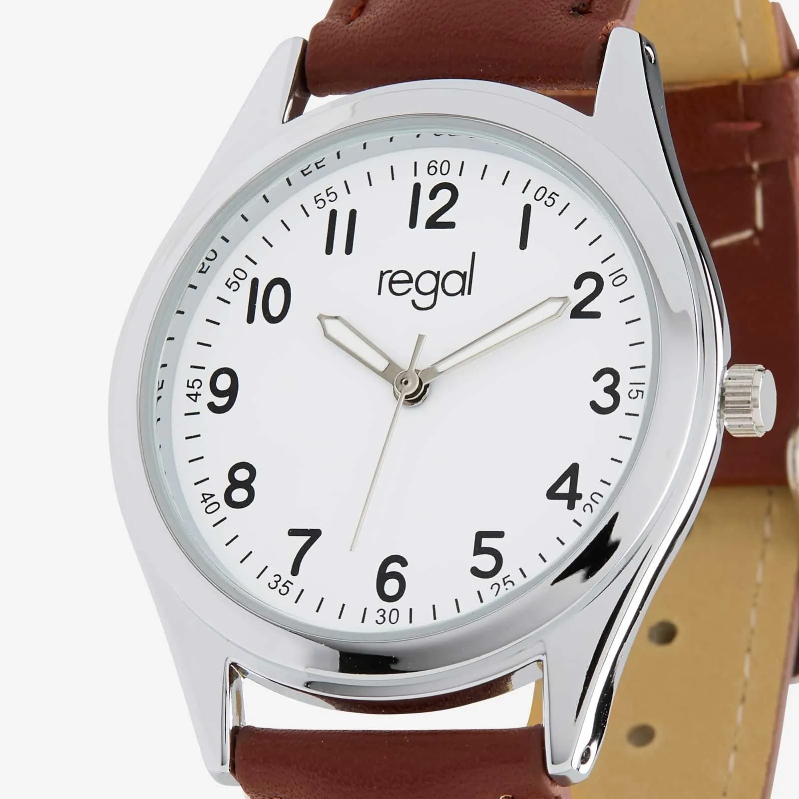Regal Classic line - brunt band, silverton/vit, 36mm 4