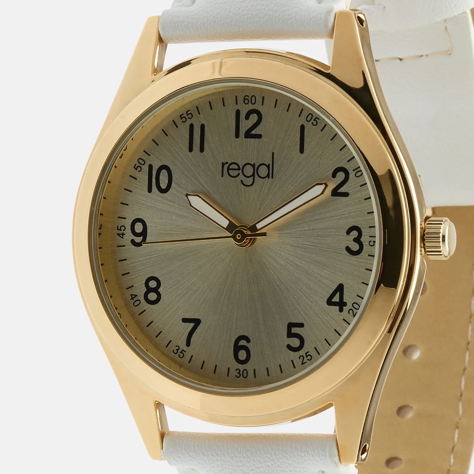 Regal Classic line - vitt band, guldton, 36mm 4