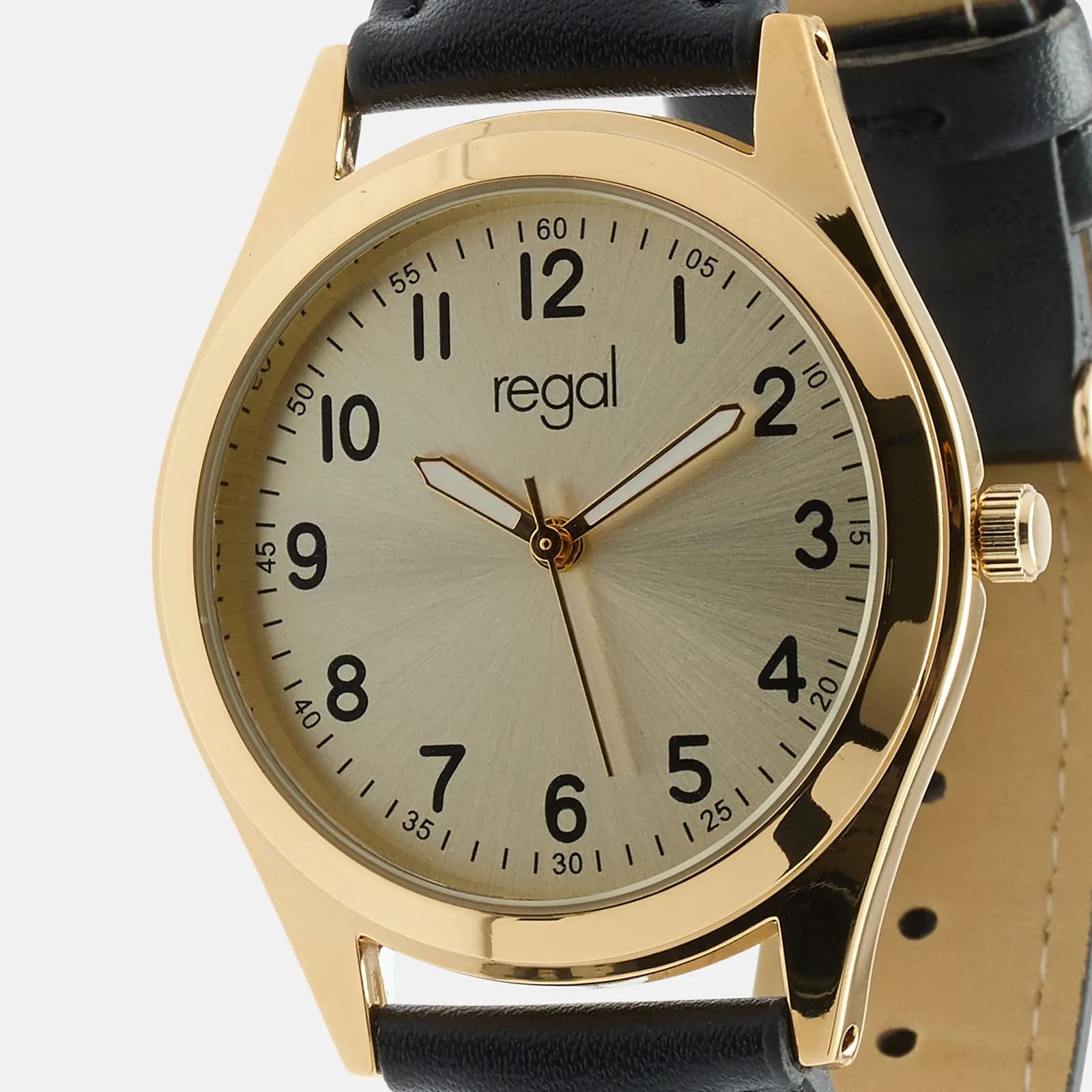 Regal Classic line - svart band, guldton, 36mm 4
