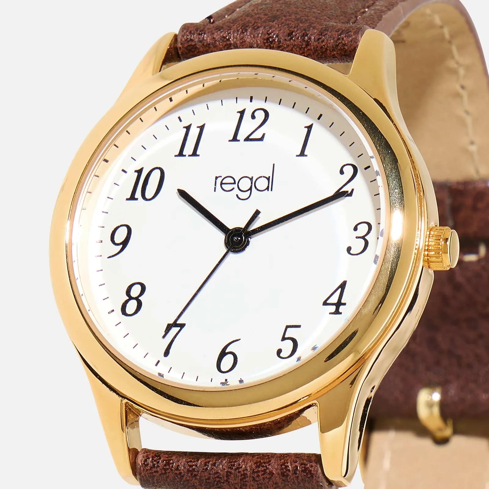 Regal damklocka - brunt band, silver/vit, 32mm 3