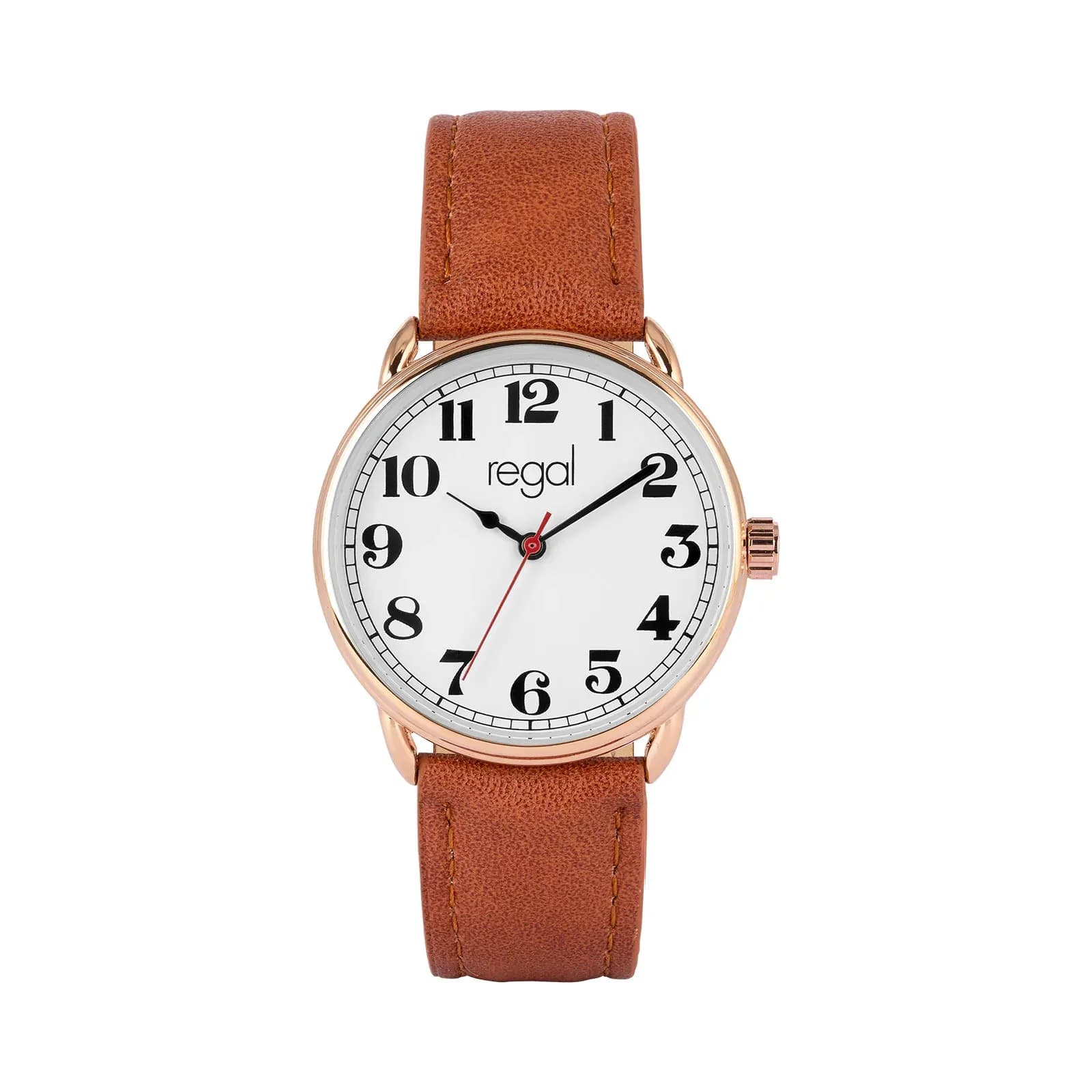 Regal dam vit tavla, brunt band - R5977R-116