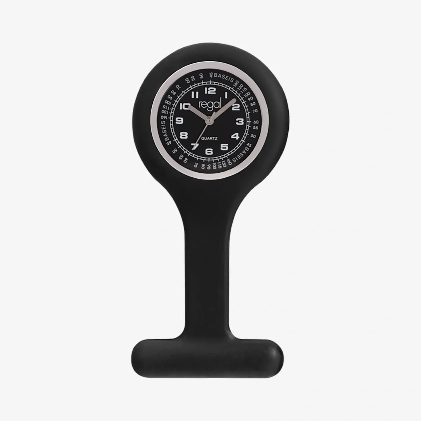 Regal sjuksköterskeur - svart, 42mm diam.