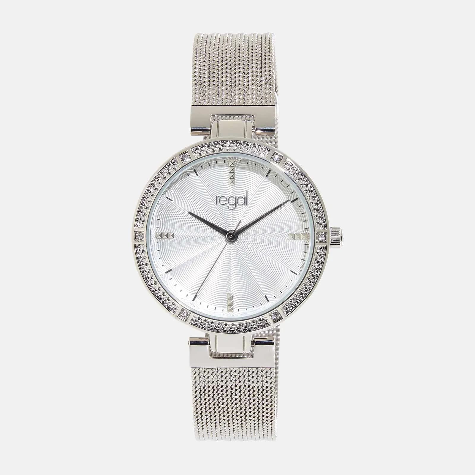 Regal damklocka - metallband silver, 32 mm