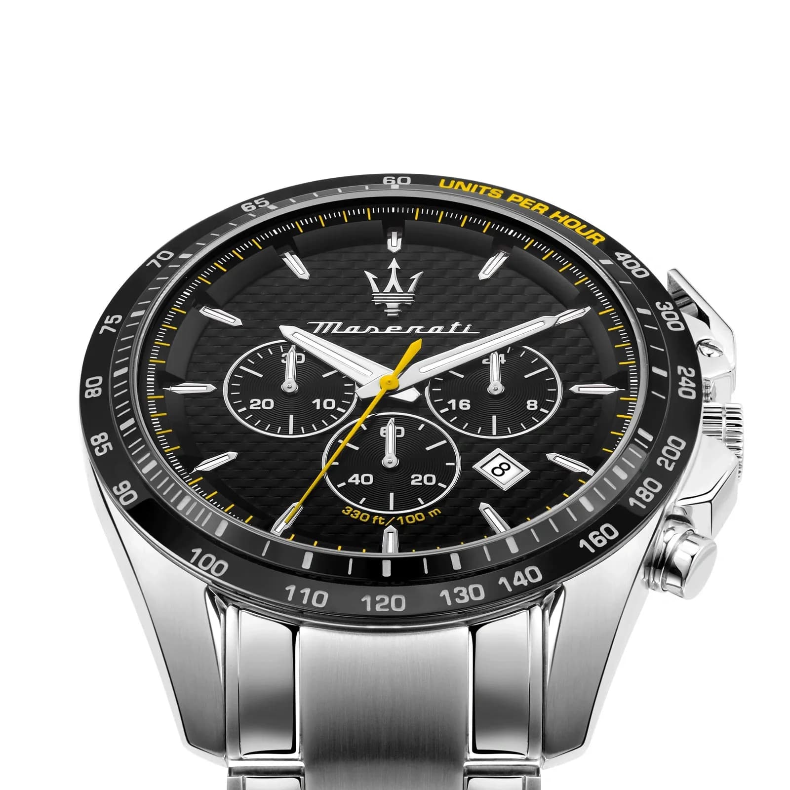 Maserati Traguardo metallband svart/stål  - R8873612042 5