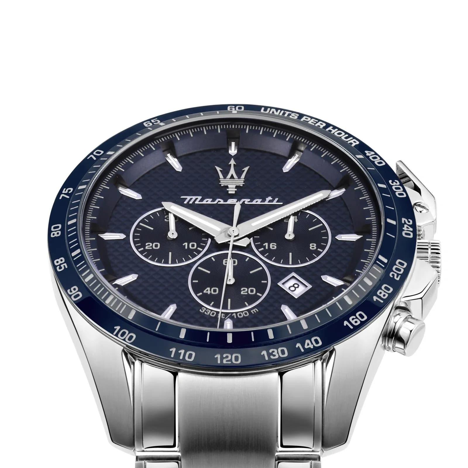 Maserati Traguardo metallband blå/stål  - R8873612043 6