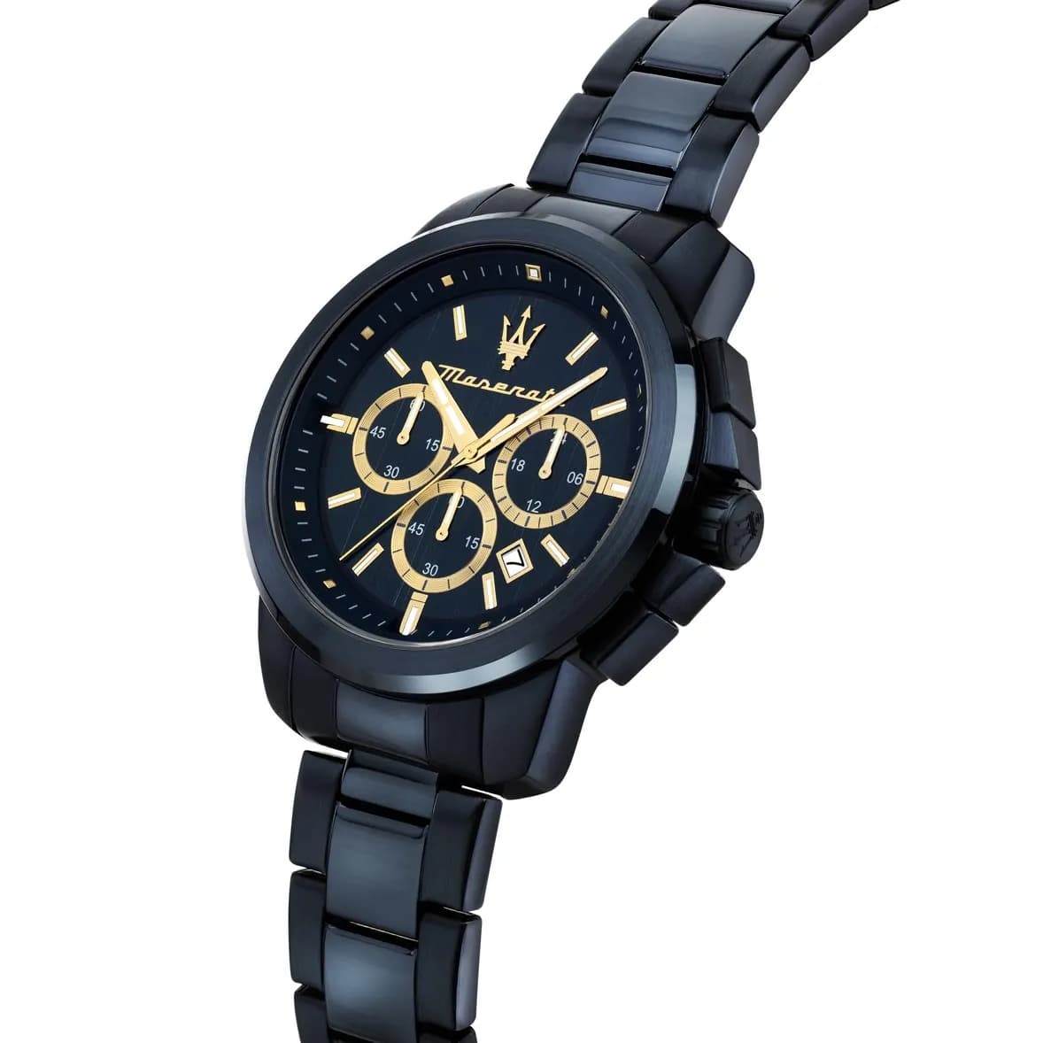 Maserati Successo metallband blå/stål  - R8873621042 5