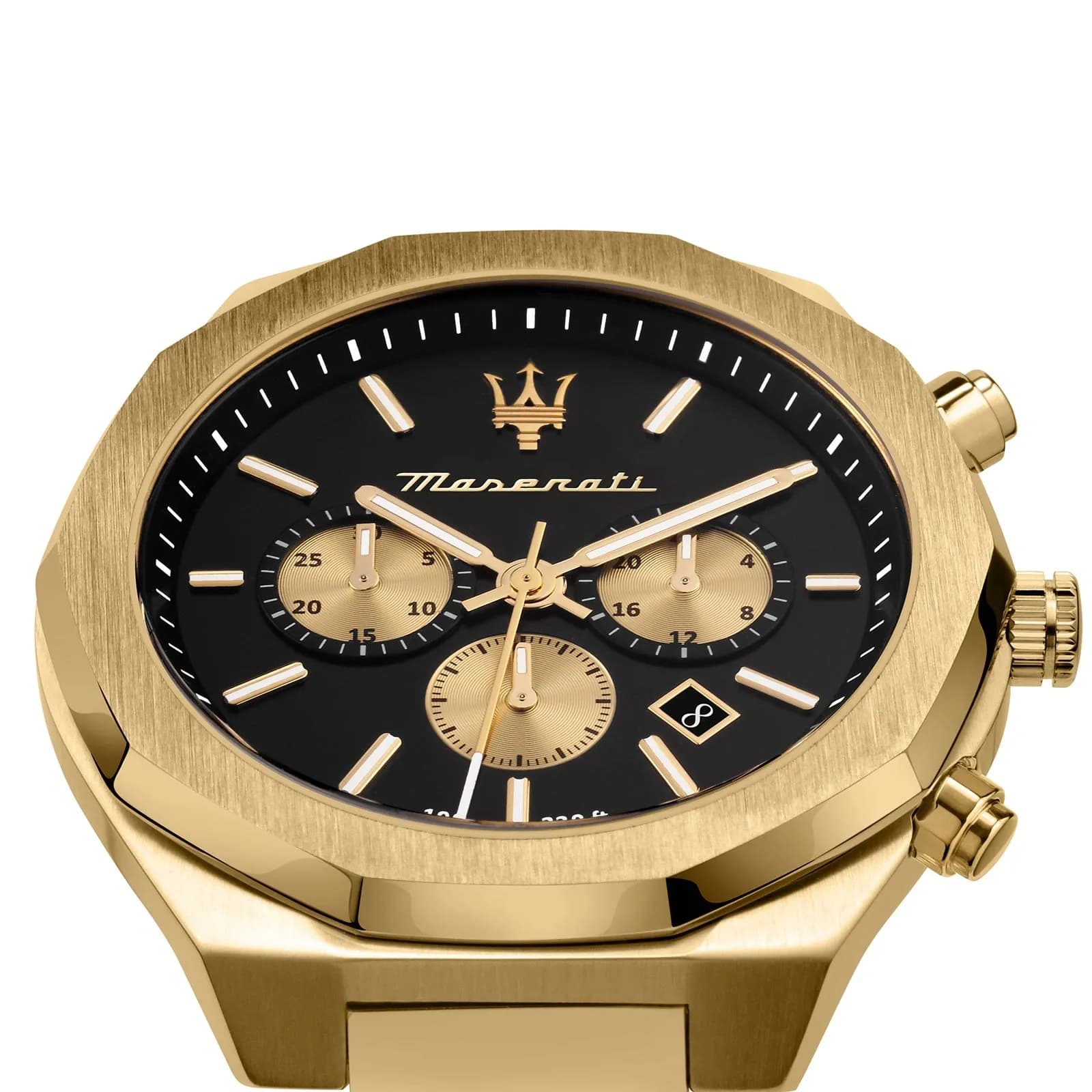 Maserati Stile metallband svart/guld  - R8873642001 5