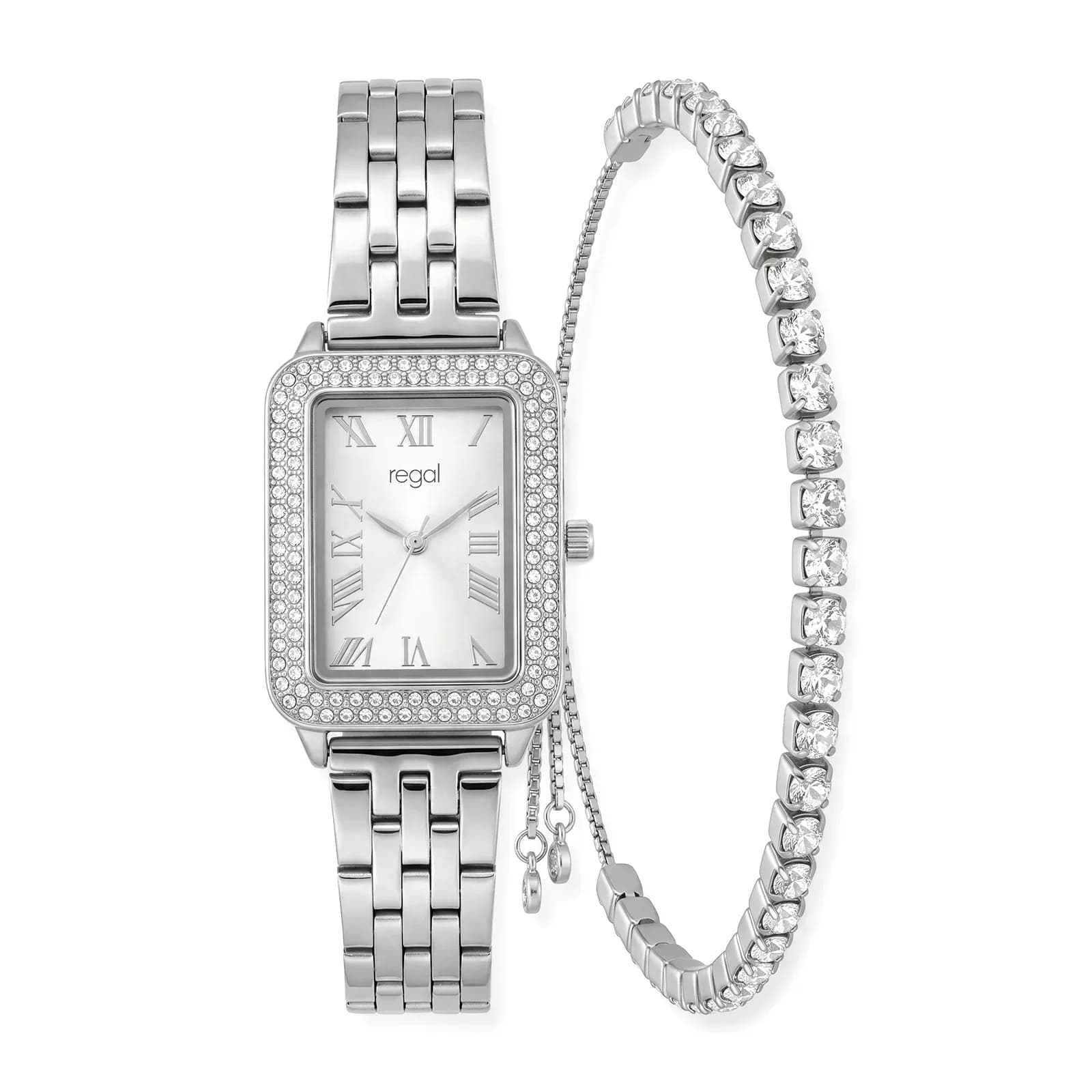 Regal damklocka set silver, metallband - RG2654-622 2