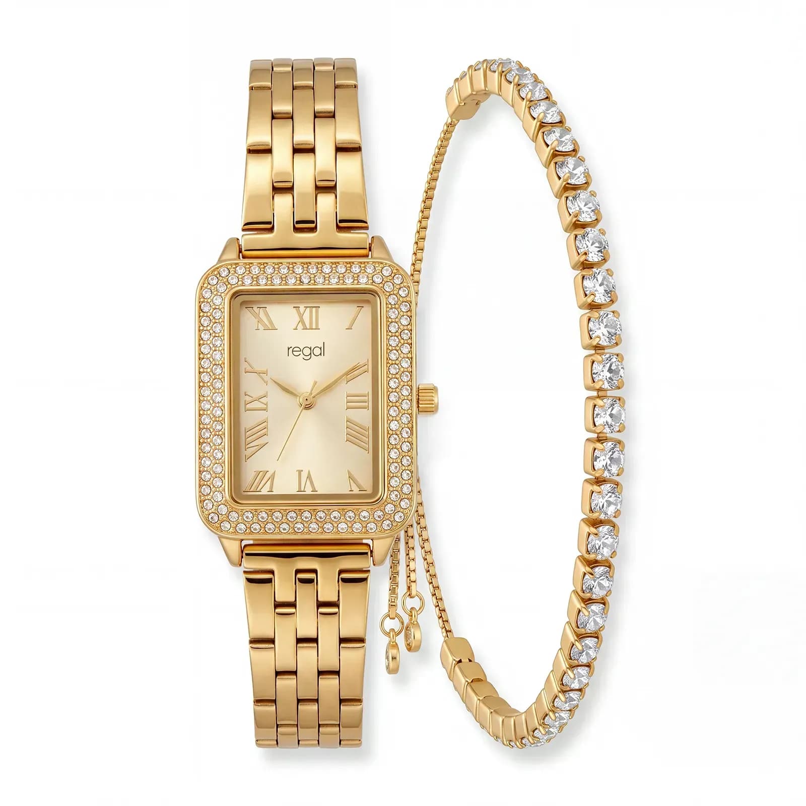 Regal damklocka set guld, metallband - RG2654-622 2