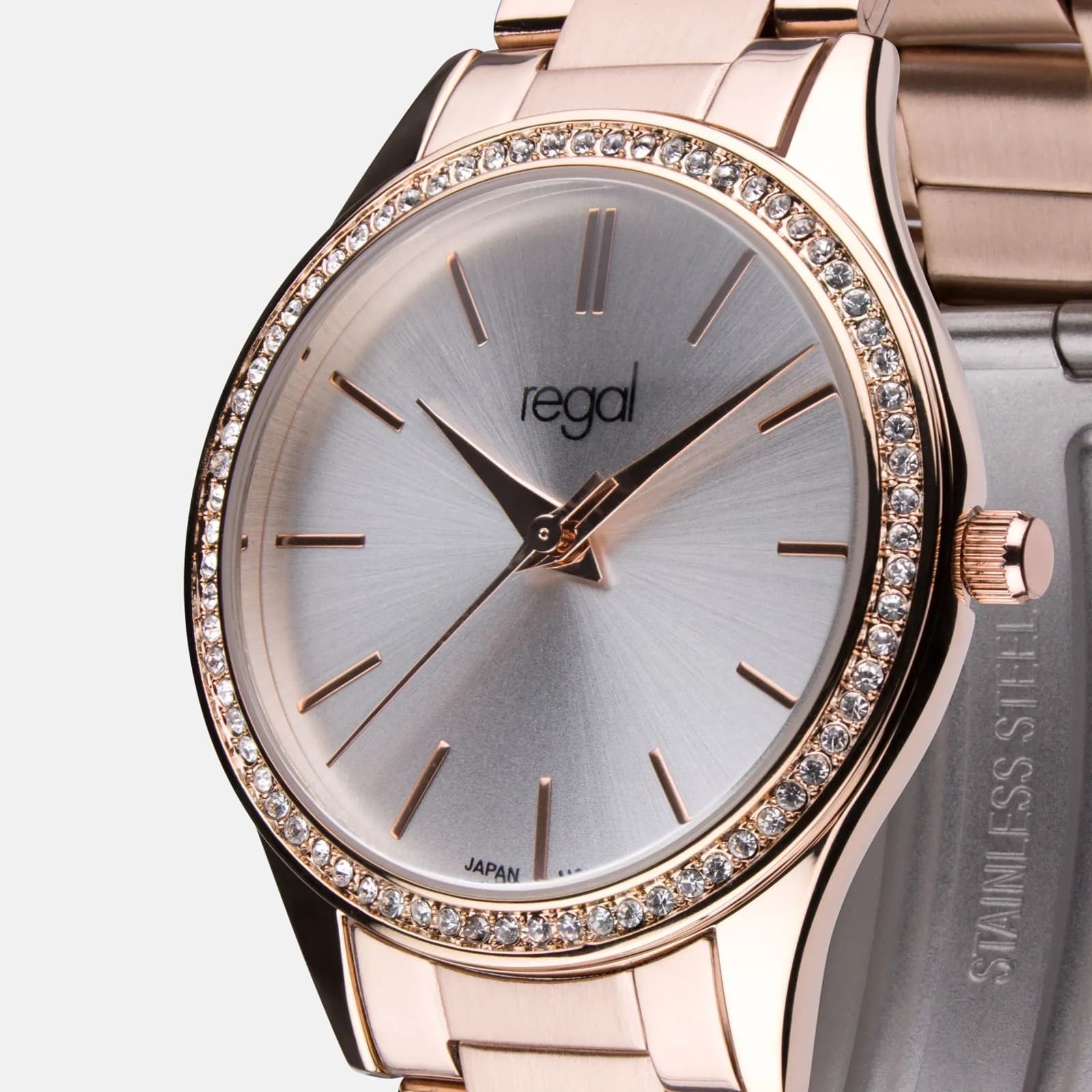 Regal klockset dam - metallband, rosegold, 34mm 5