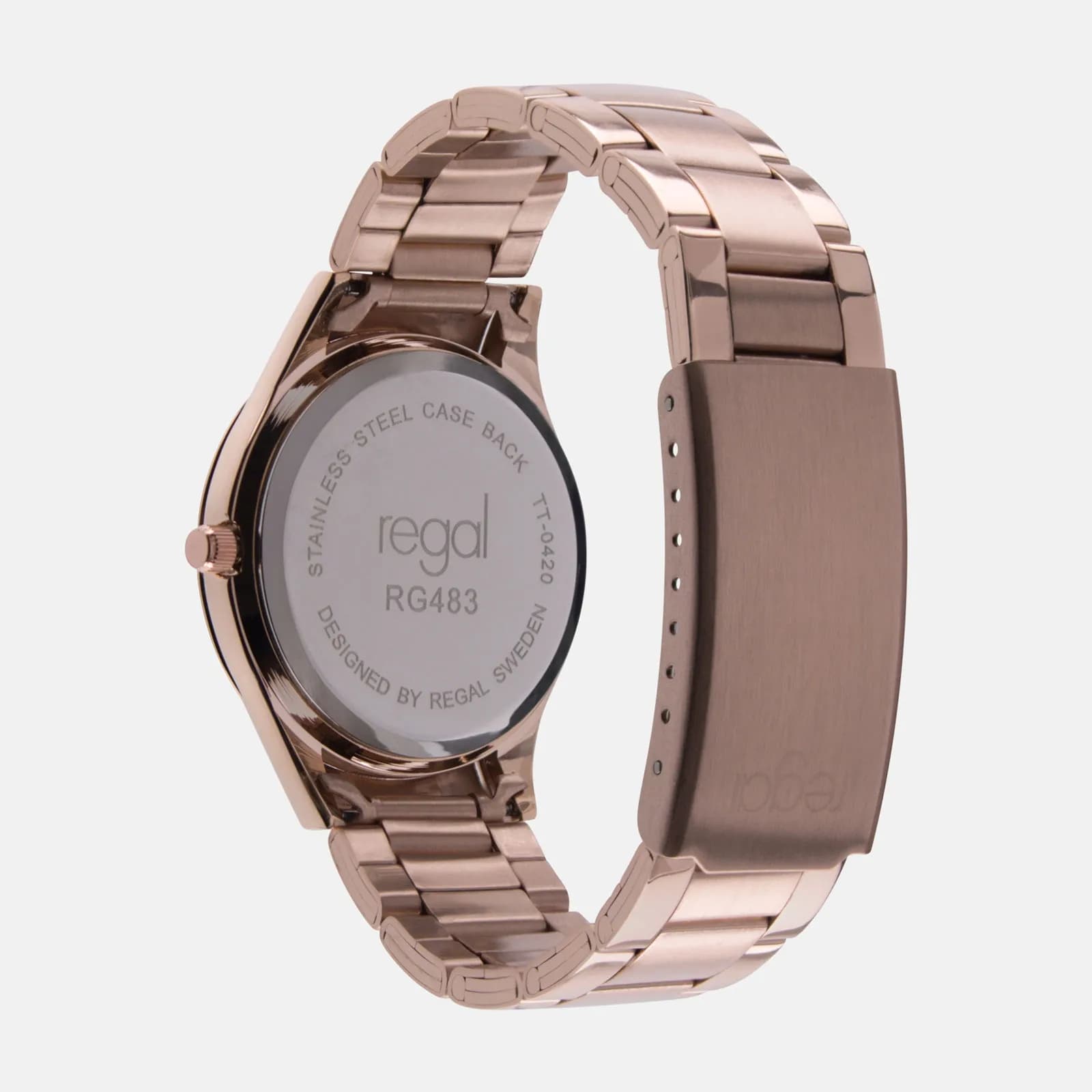 Regal klockset dam - metallband, rosegold, 34mm 6