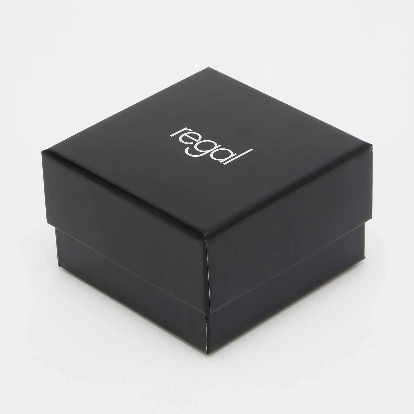Regal klockset herr - metall, silver/svart, 45mm 6