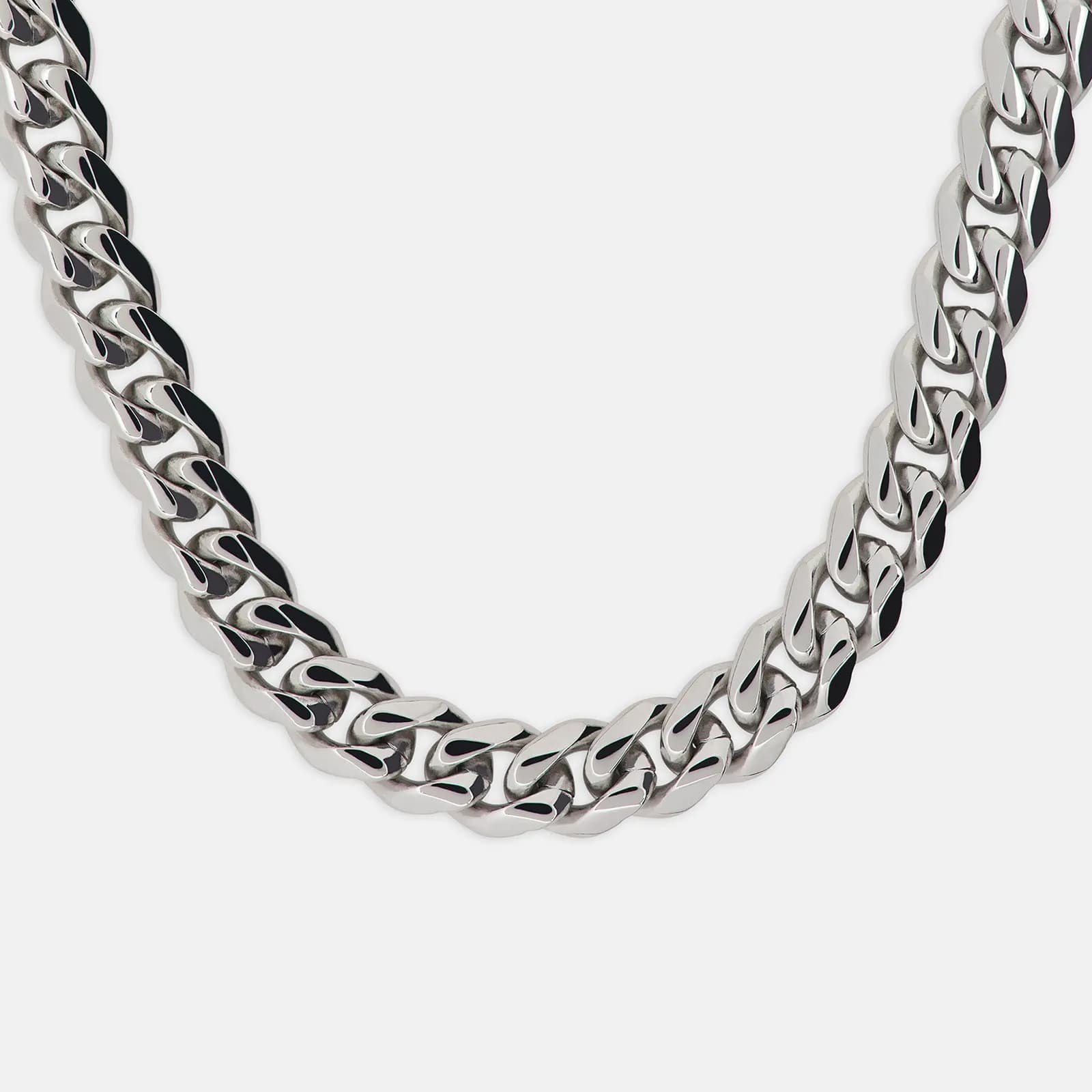 Stålhalsband herr - pansarlänk, 10mm