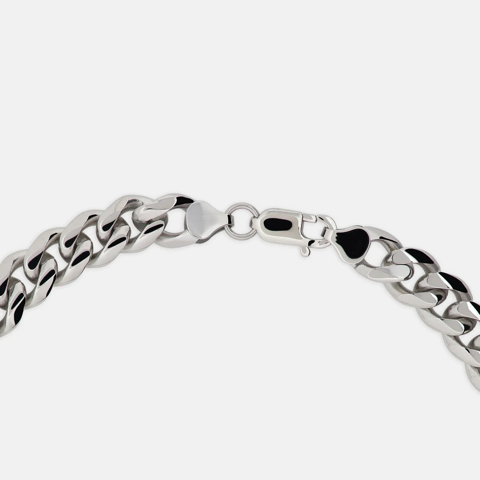Stålhalsband herr - pansarlänk, 10mm 3