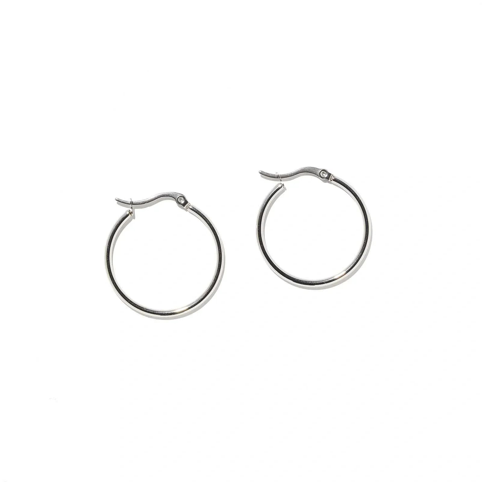 Stålörhängen - hoops 30mm