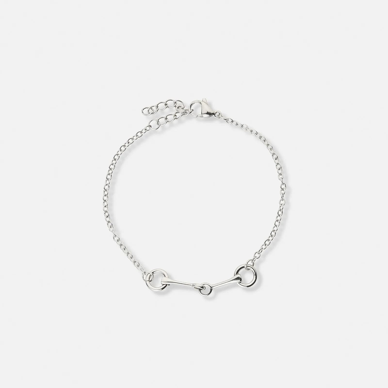 Stålarmband med tränsbett - 17+3 cm