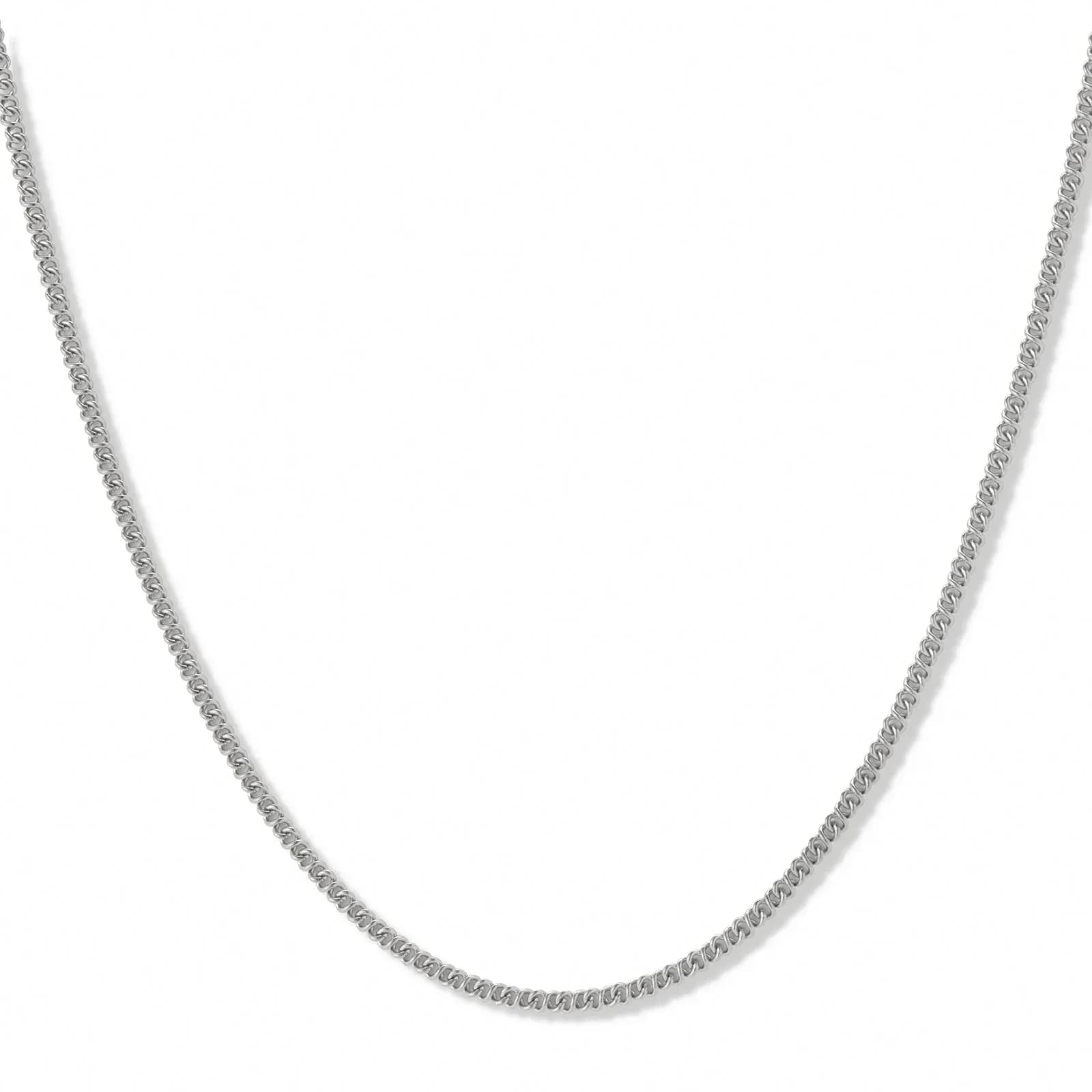Stålhalsband 3mm pansarkedja - 50+5cm