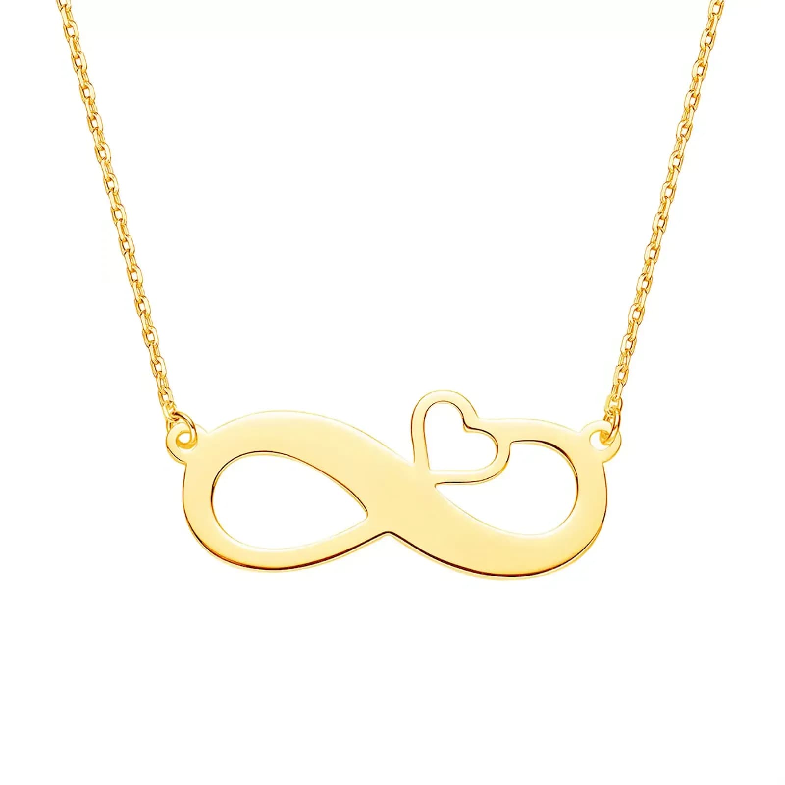 Gravyrhalsband guldpläterat 925 Sterling silver - Infinity 1