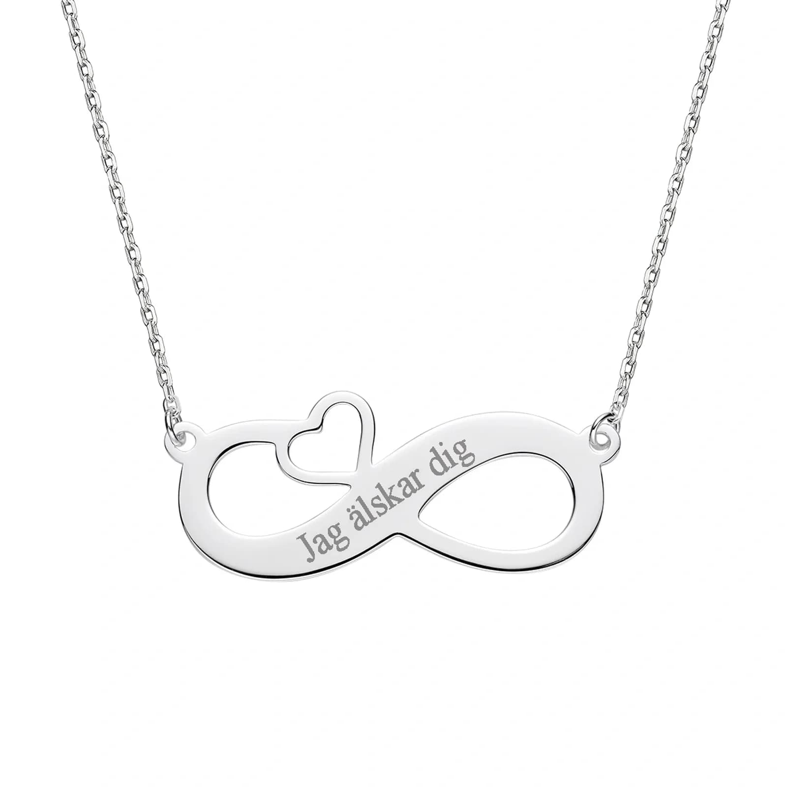 Gravyrhalsband 925 Sterling silver - Infinity 2