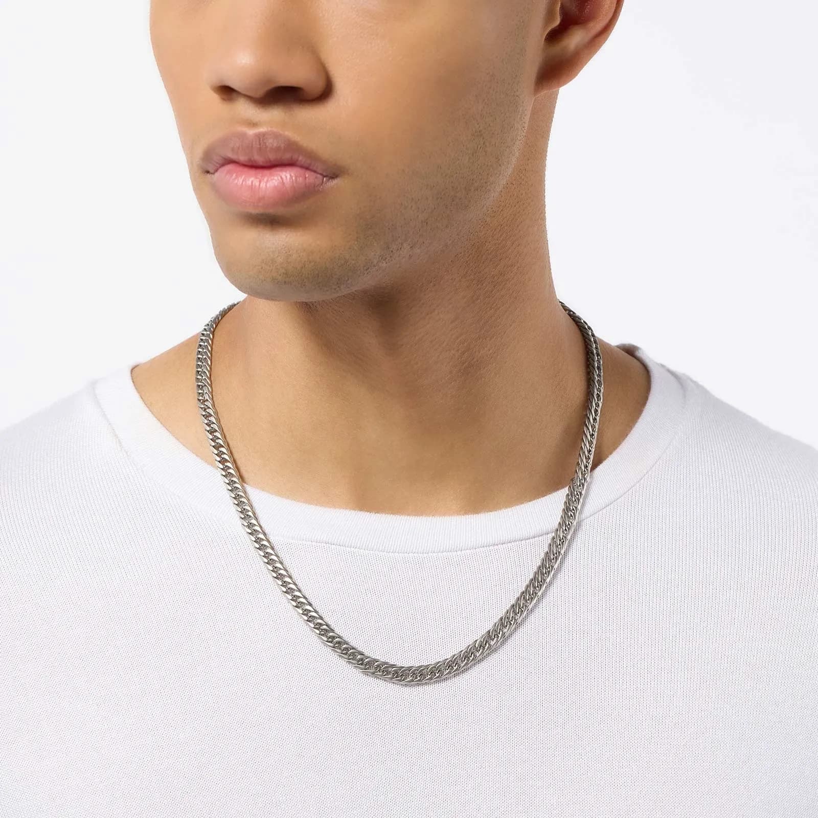 Stålhalsband herr 7mm pansar 2