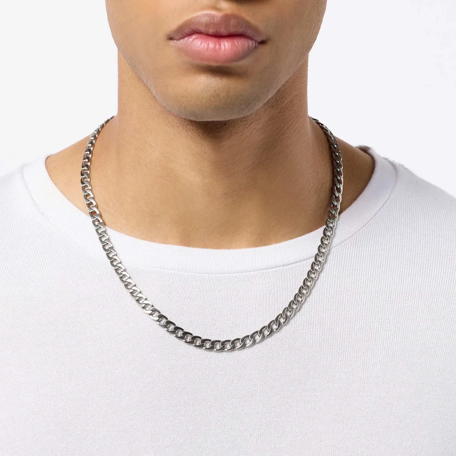 Stålhalsband herr 7mm Chainlink 3