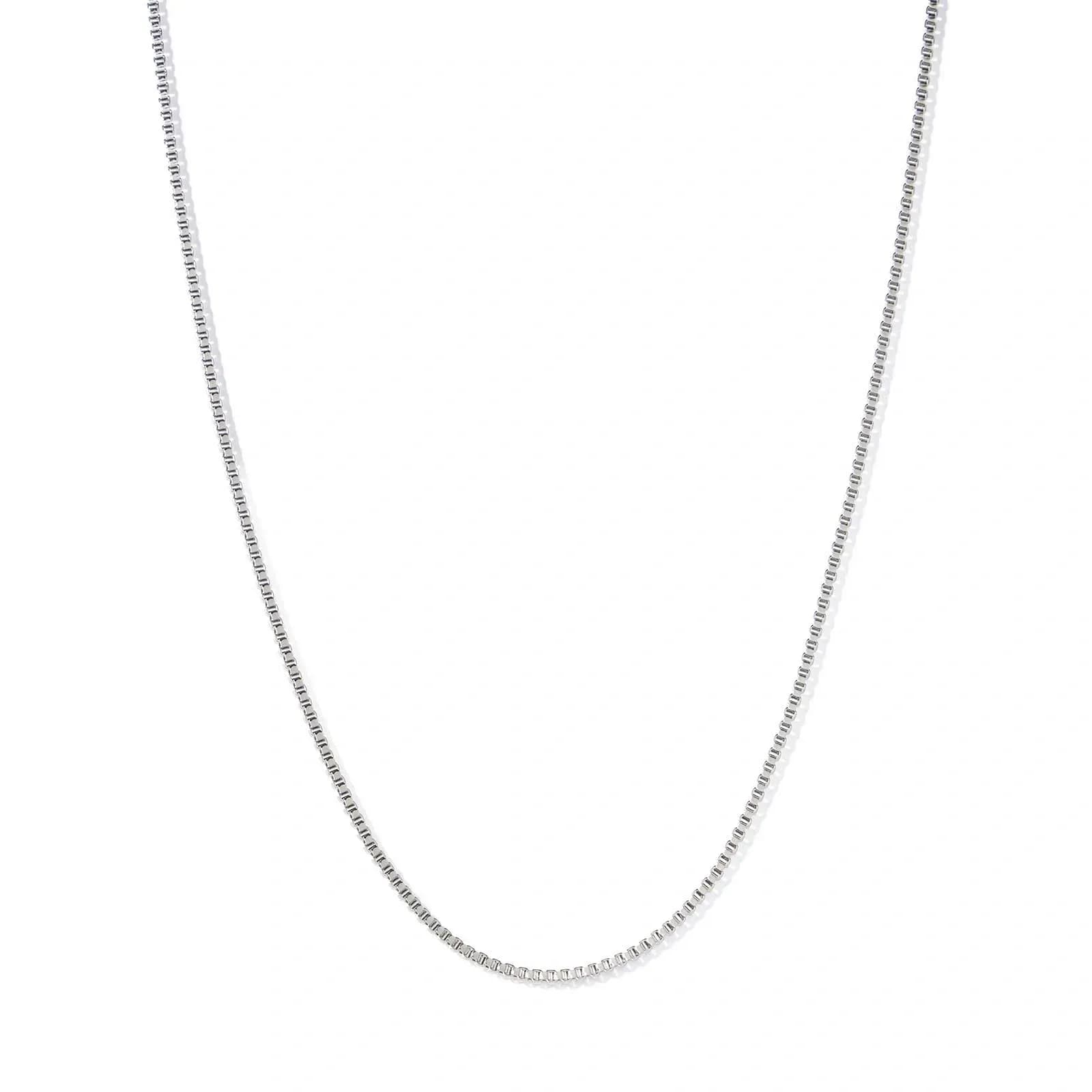 Stålhalsband herr - Box Chain 55cm