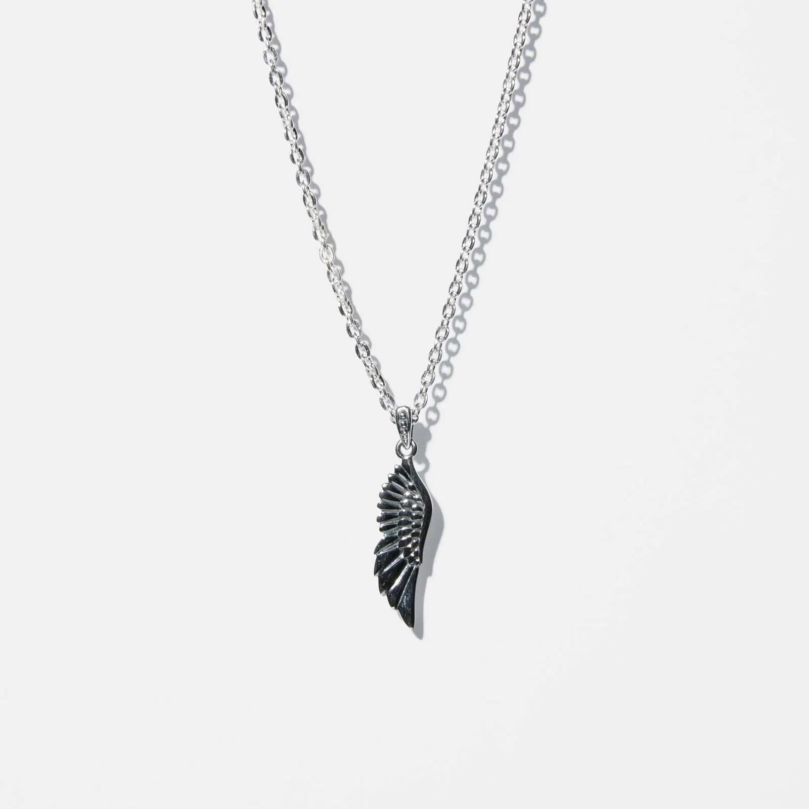 Silverhalsband herr - vinge 55+5 cm