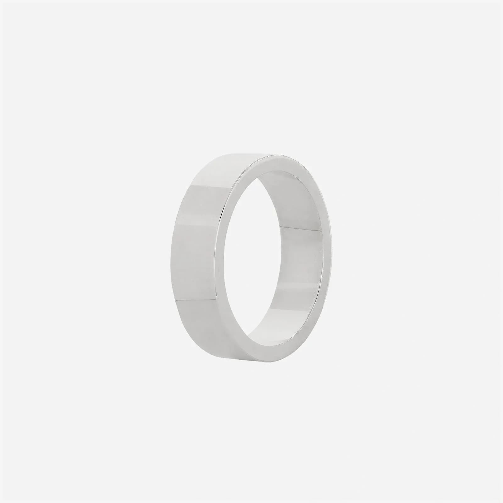 Silverring herr - rak, 4 mm