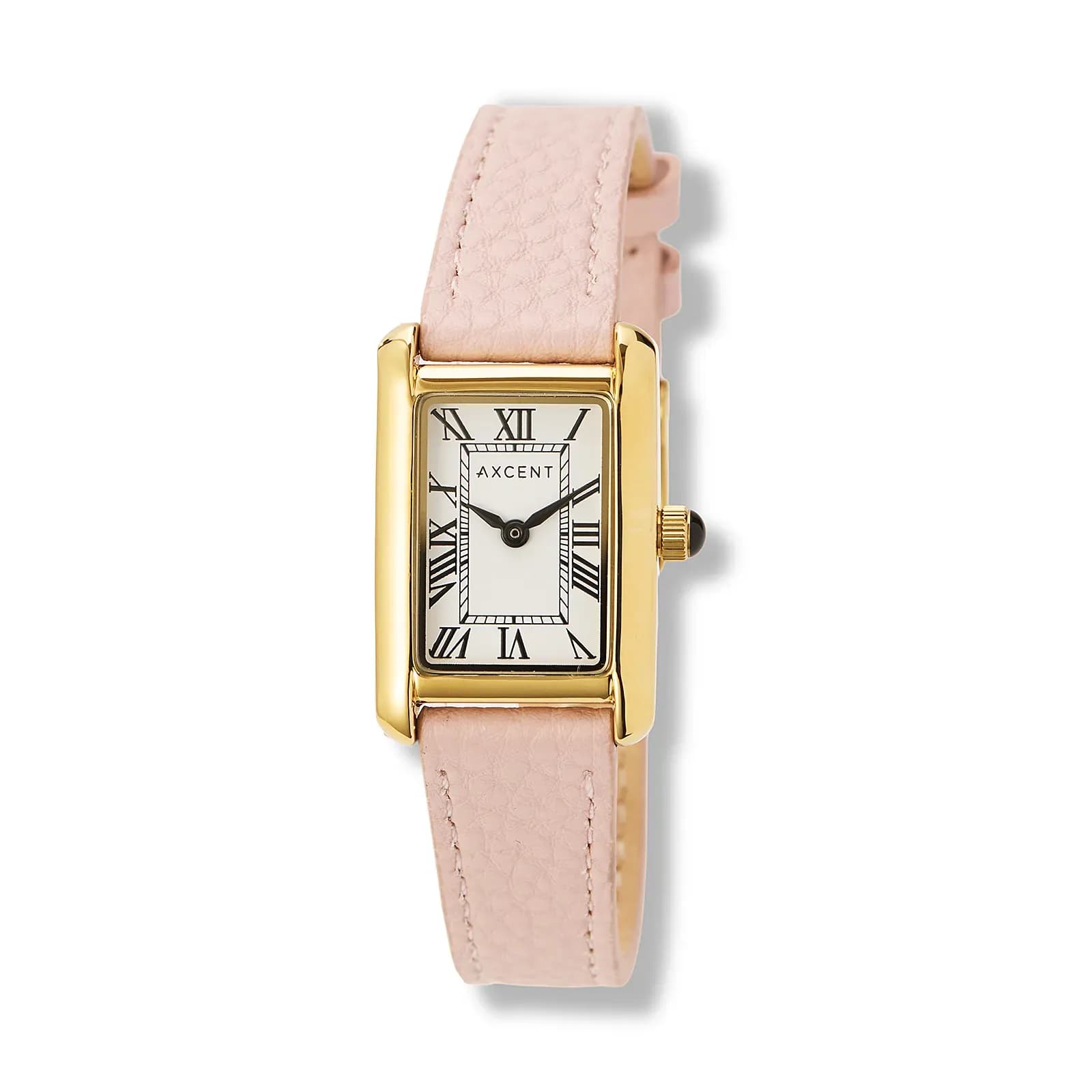 Axcent damklocka vit/guld, rosa band - X25018-125