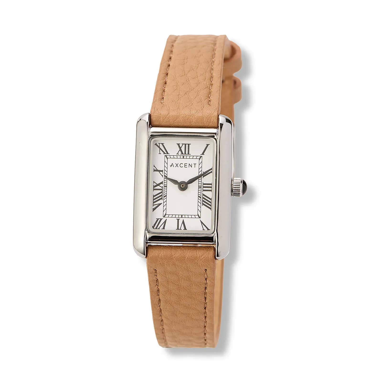 Axcent damklocka vit/silver, beige band - X25954-120