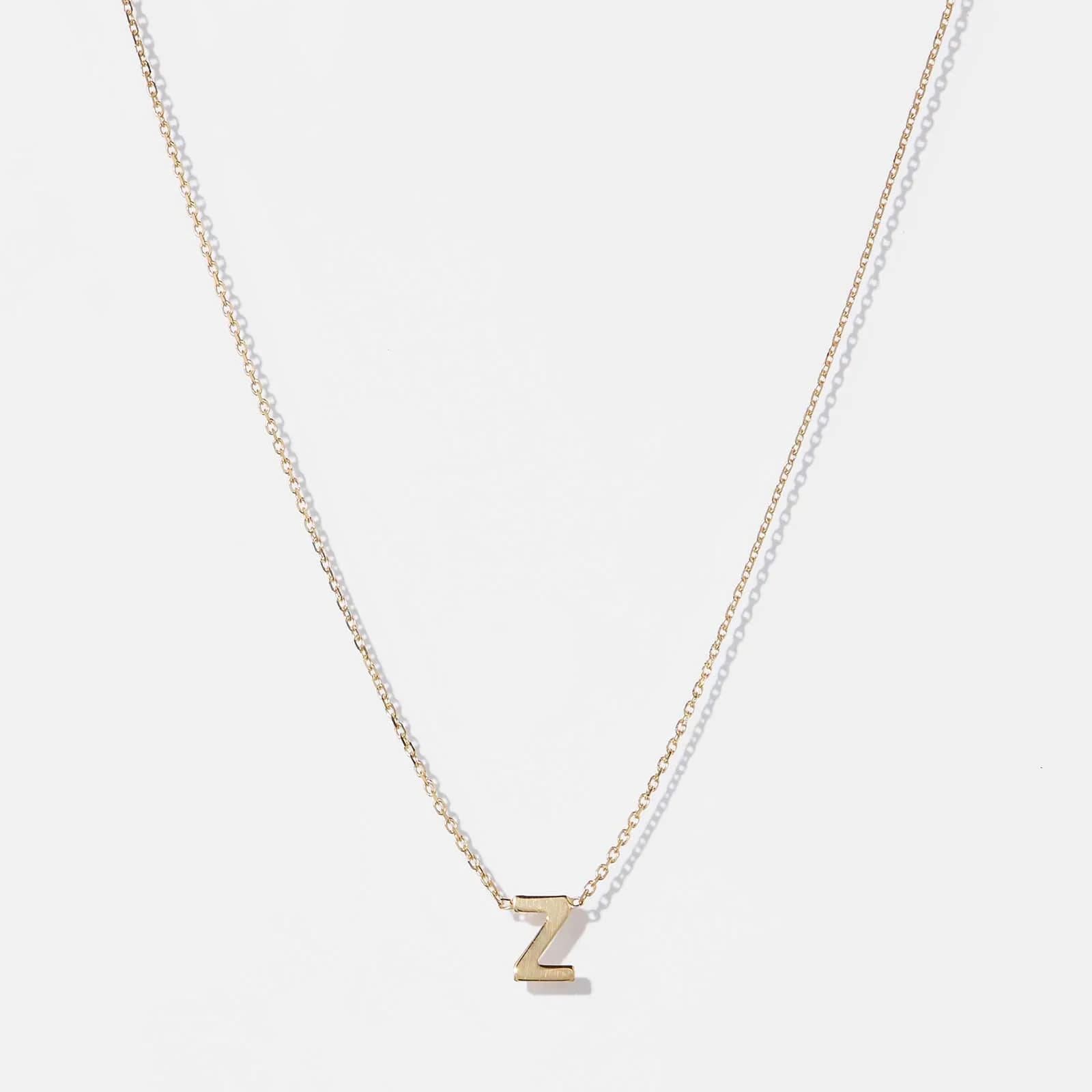 Halsband 9k guld - bokstav Z, 43cm