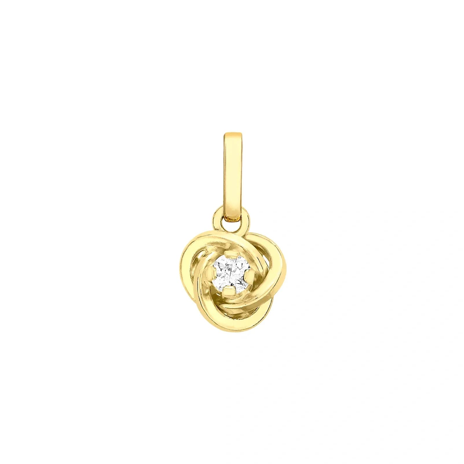 Hängsmycke 9k guld - knut 7 mm