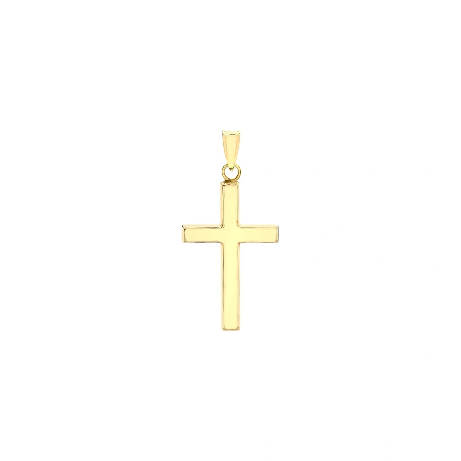 Hängsmycke 9k guld - Kors 25x15 mm