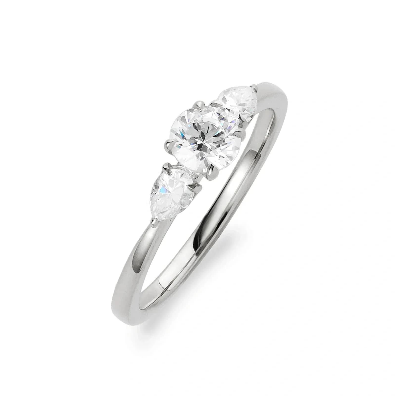 Je t´aime 18K ring vitguld - Trilogie d'Amour