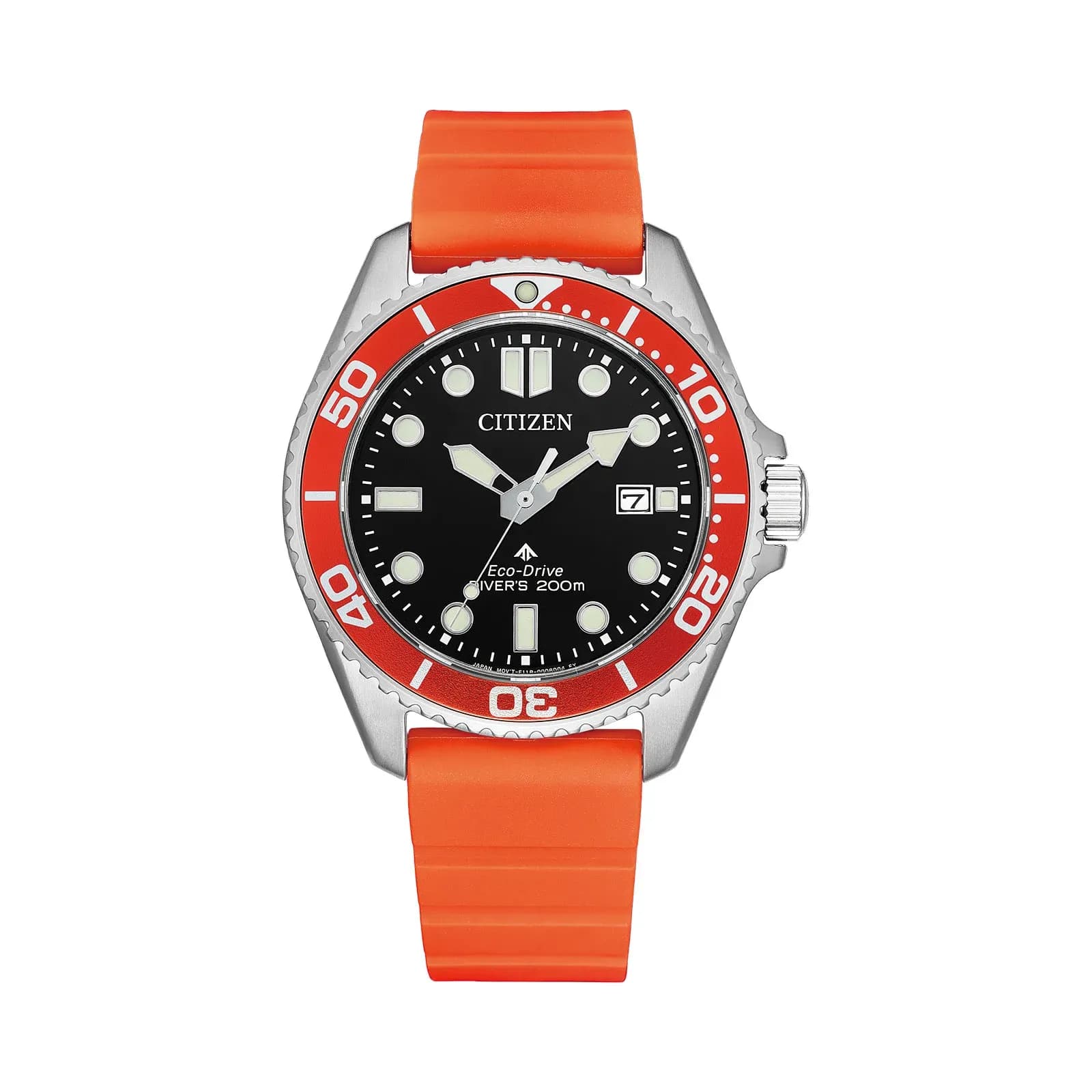 Citizen Promaster herr svart/stål, gummiband - BN0268-01E