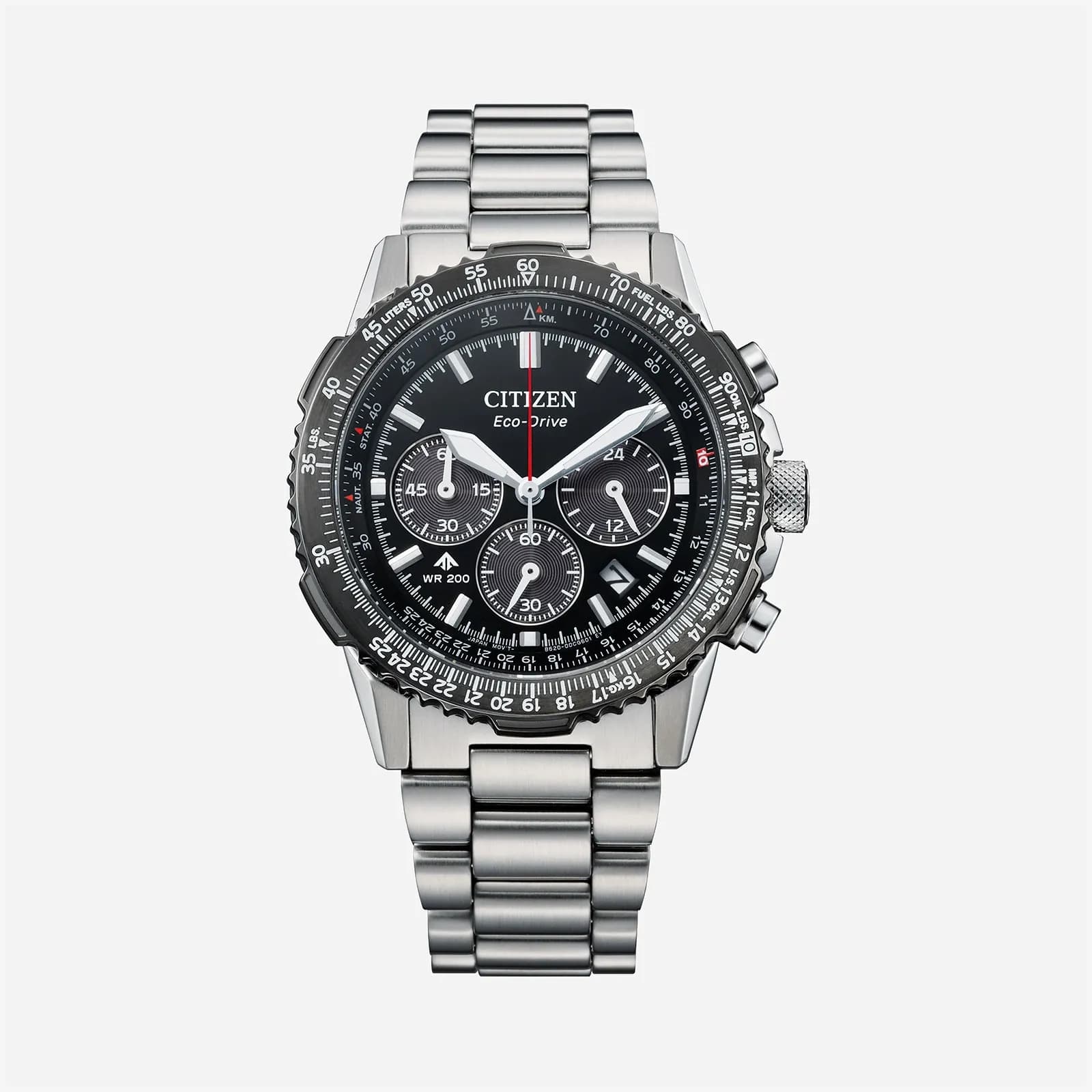 Citizen Eco-Drive Svart/Svart, Stållänk - CA4664-60E