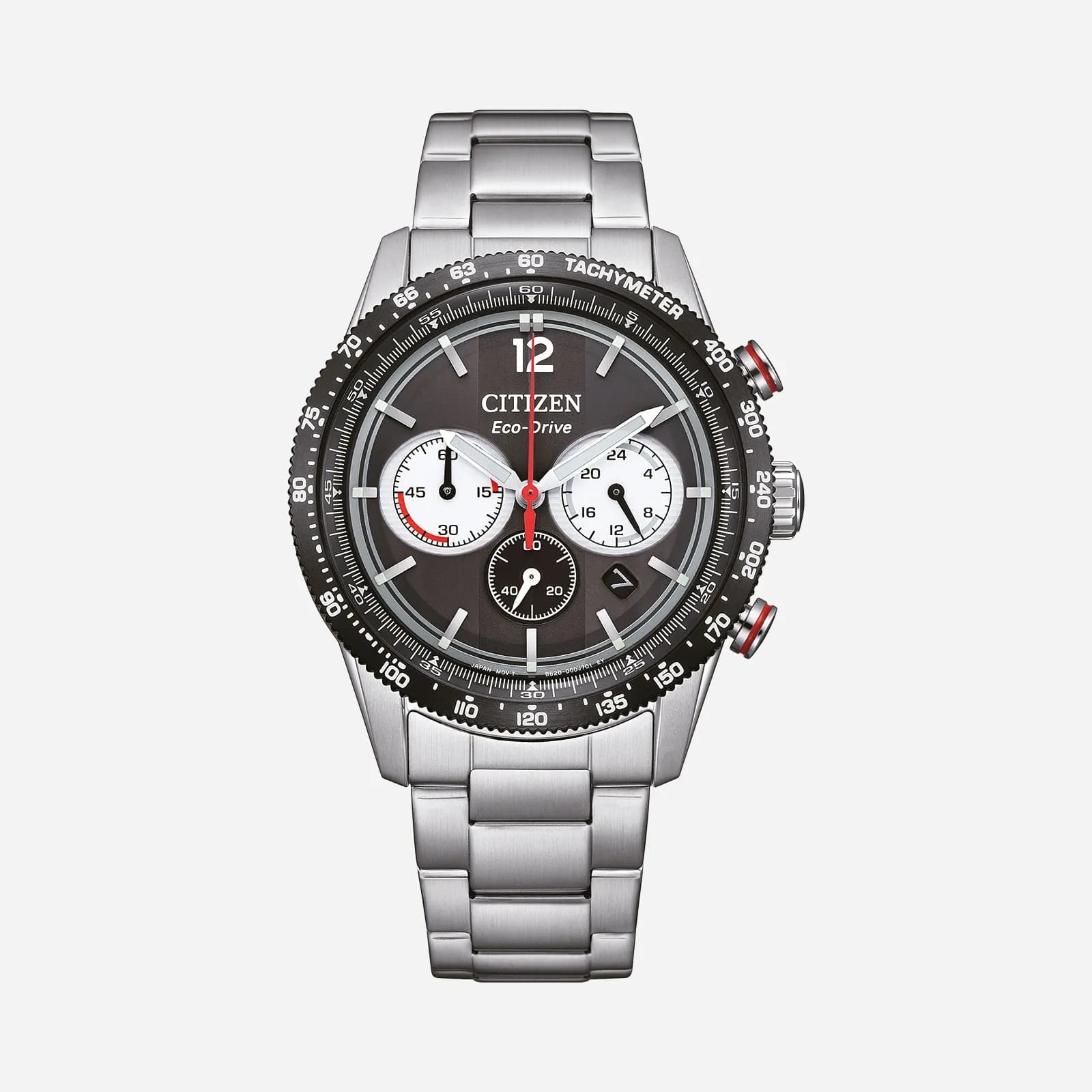 Citizen Eco-Drive Svart/Silver, Stållänk - CA4714-55E