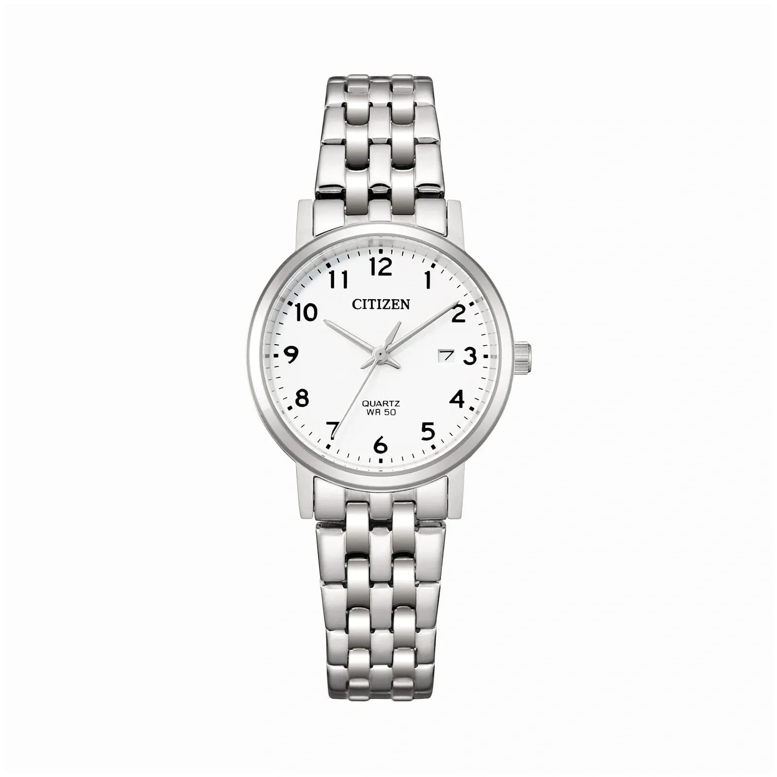Citizen damklocka vit/stål, 28 mm - EU6090-54A