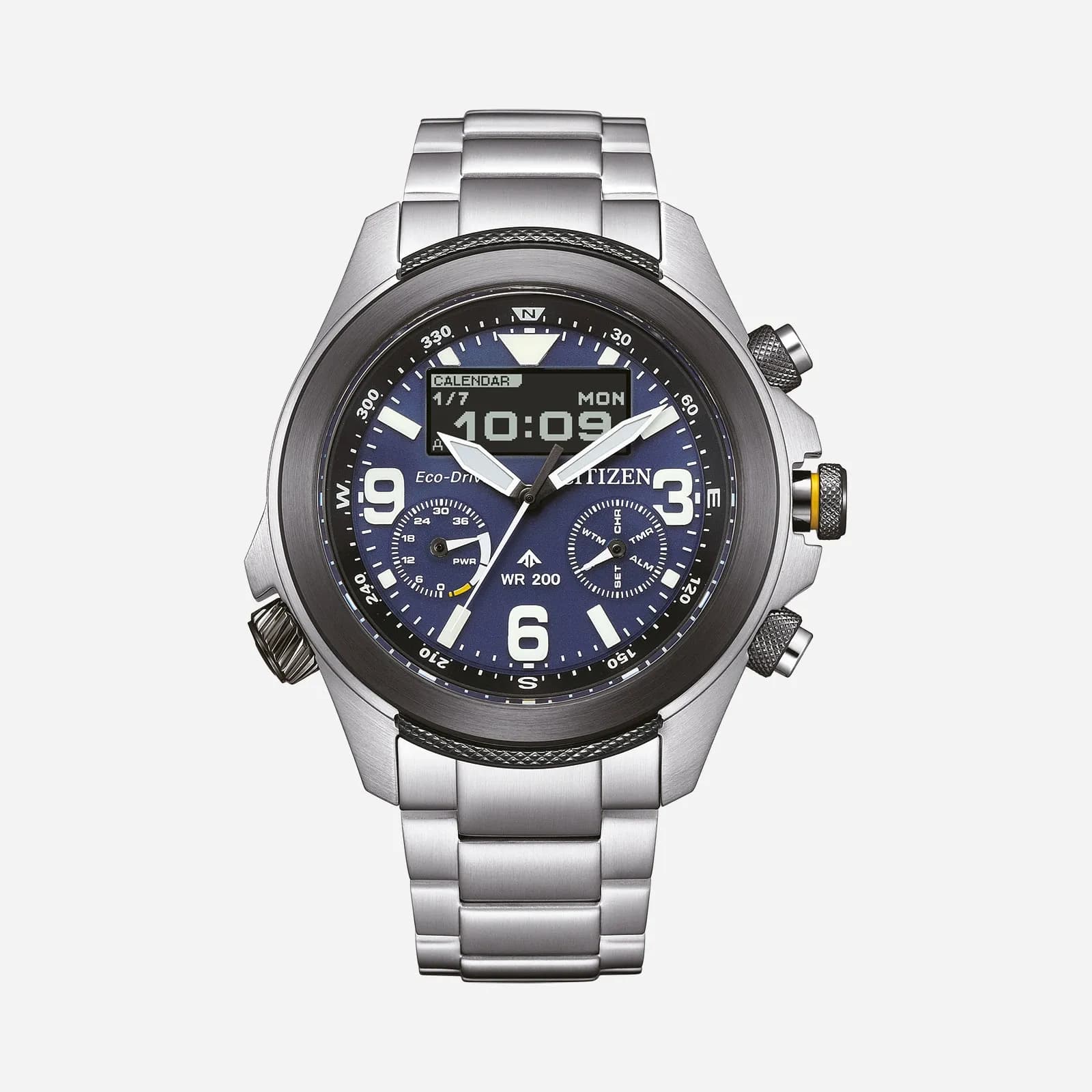 Citizen Promaster Land Eco- Drive, stål/blå - JV1006-51L