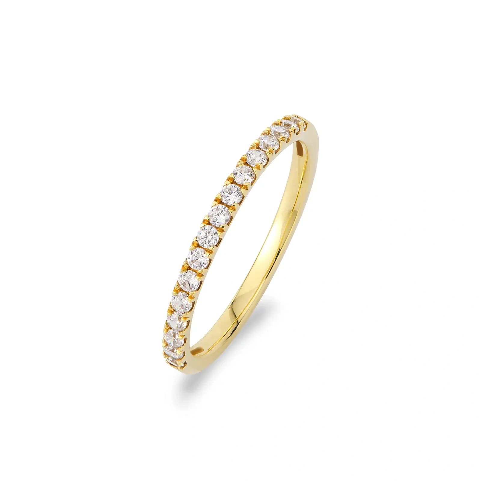 Alliansring 18k guld med 0,25 ct labbodlade diamanter
