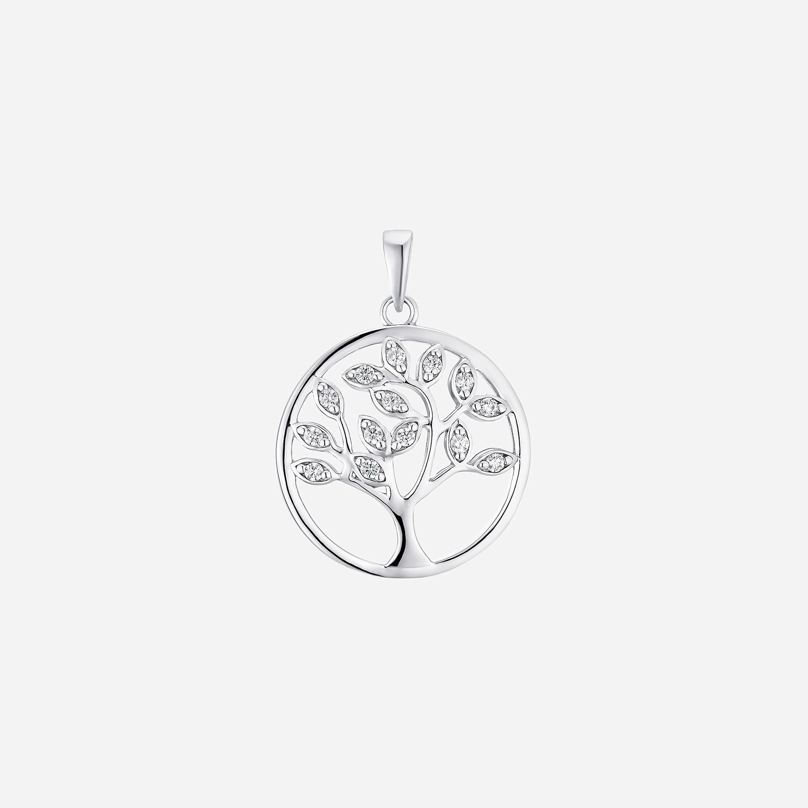 Hängsmycke i äkta silver – livets träd 28 mm
