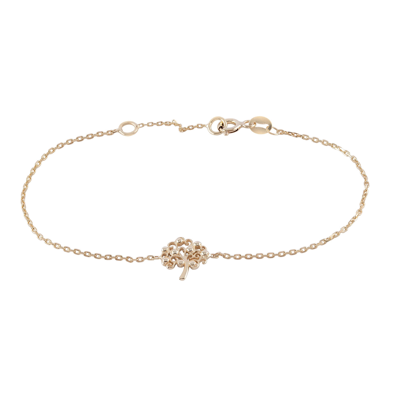 Förgyllt silverarmband - 16-18 cm